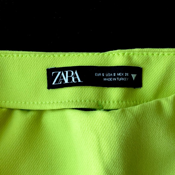 Zara Lime Green Skort - size small - Picture 3 of 3